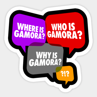 Who Where Why Gamora Sticker